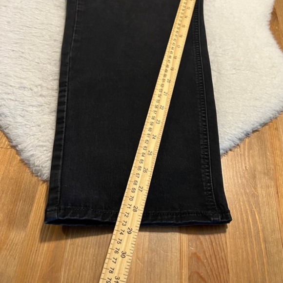 Signature by Levi Strauss Athletic Mens Black Straight Leg Denim Jeans Sze 40x30 - Picture 12 of 12